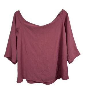 Gilli Pink Mauve Off The Shoulder Blouse Size M NWT